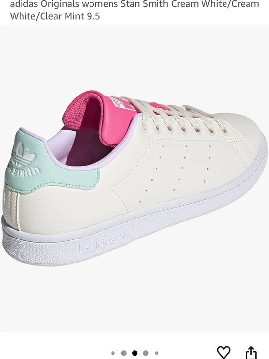 adidas Shoes - adidas Stan Smith Cream White with Pink & Mint Accents